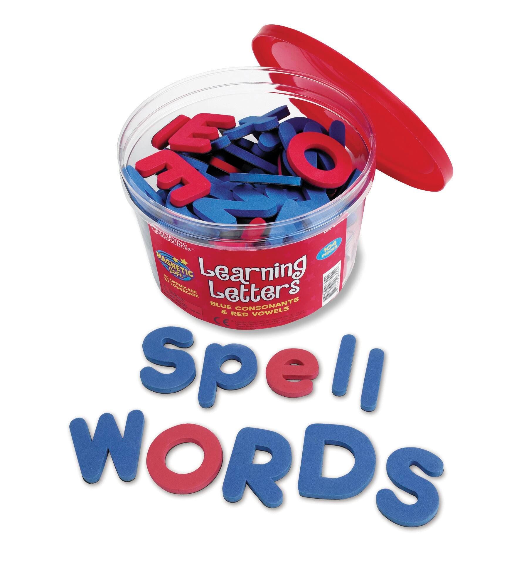 Learning Resources Soft Foam Magnetic Learning Letters, 104 Pieces 1391258